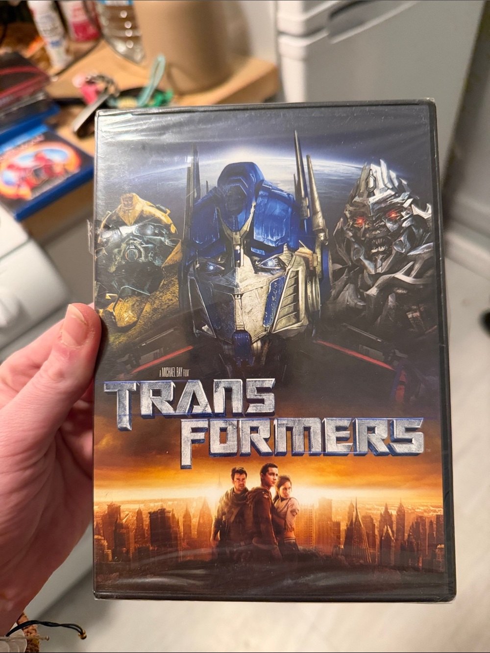 Transformers DVD Movie - Blue, Silver, Orange Cover